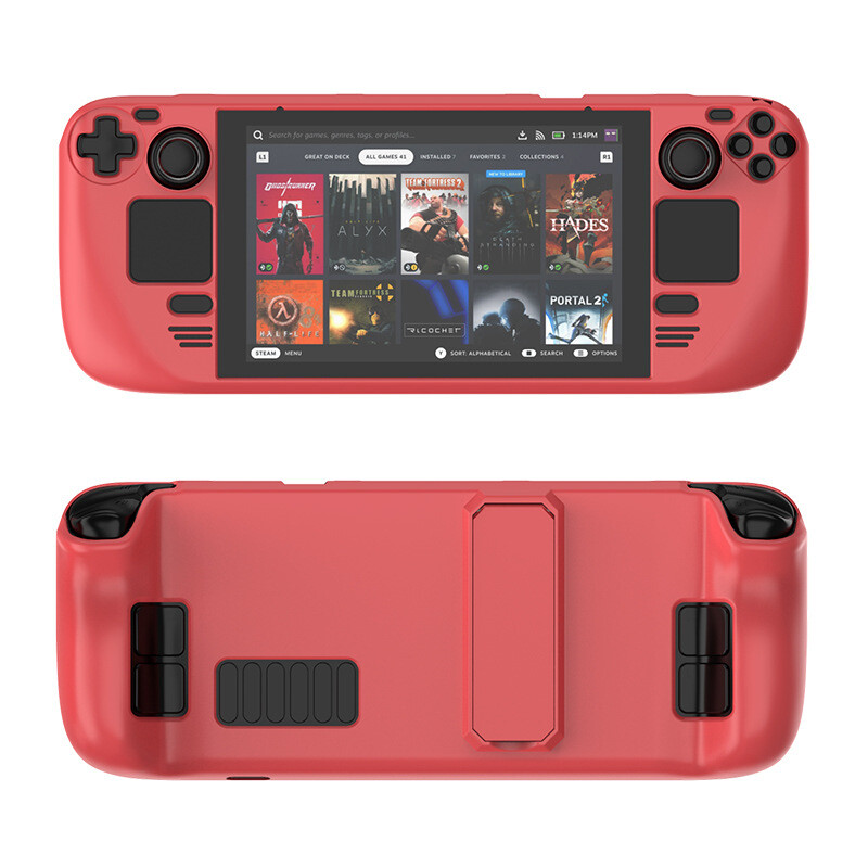 Protective Case For Steam Deck/Oled PC Material Case w/Stand Skin-friendly Feel