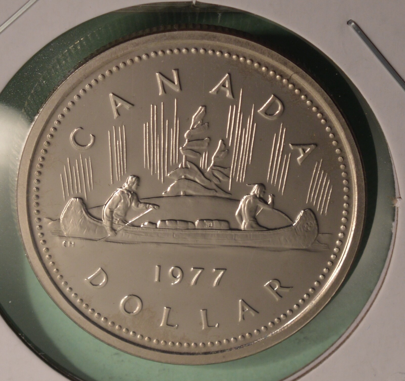 1977 Canada PL (prooflike)  - $1 Dollar - from double dollar set