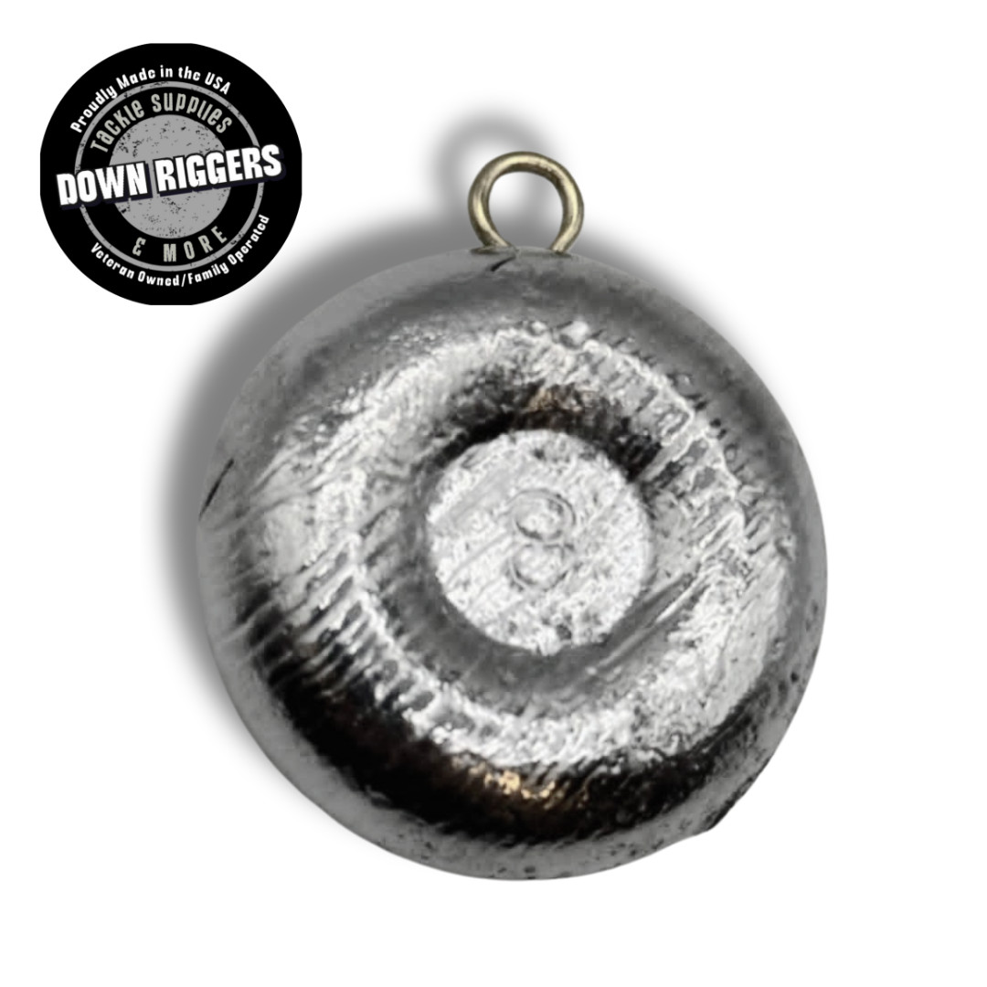 8oz River Coin "Disk" Sinker | Select qty up to 15pcs/7.5lbs | Handcrafted by D