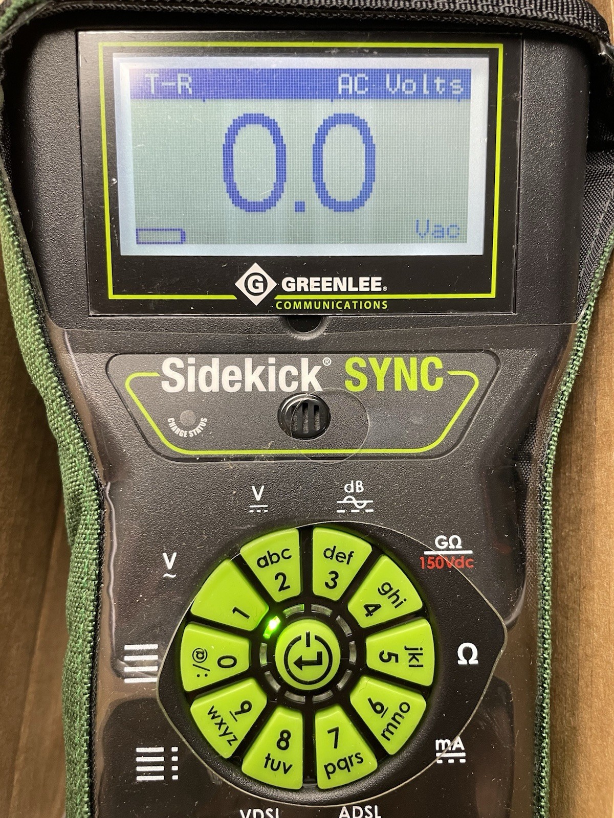 GREENLEE SIDEKICK SYNC 1160-1000 CABLE TESTER METER TOOL TESTED NEED NEW BATTERY