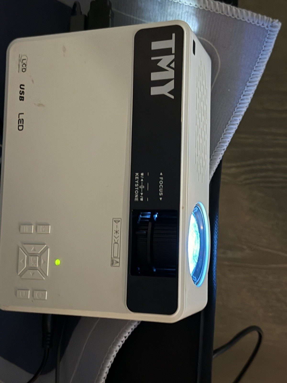 TMY Mini Portable Projector, 1080P Full HD, Bluetooth, with Screen (D542)