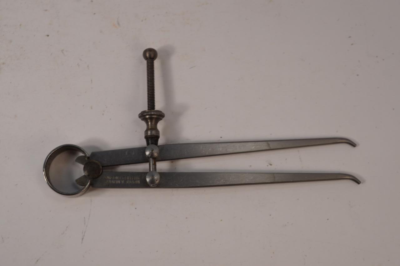 NOS Moore & Wright England DOUBLE OFF-Set Tipped Toolmakers  5" Spring Caliper