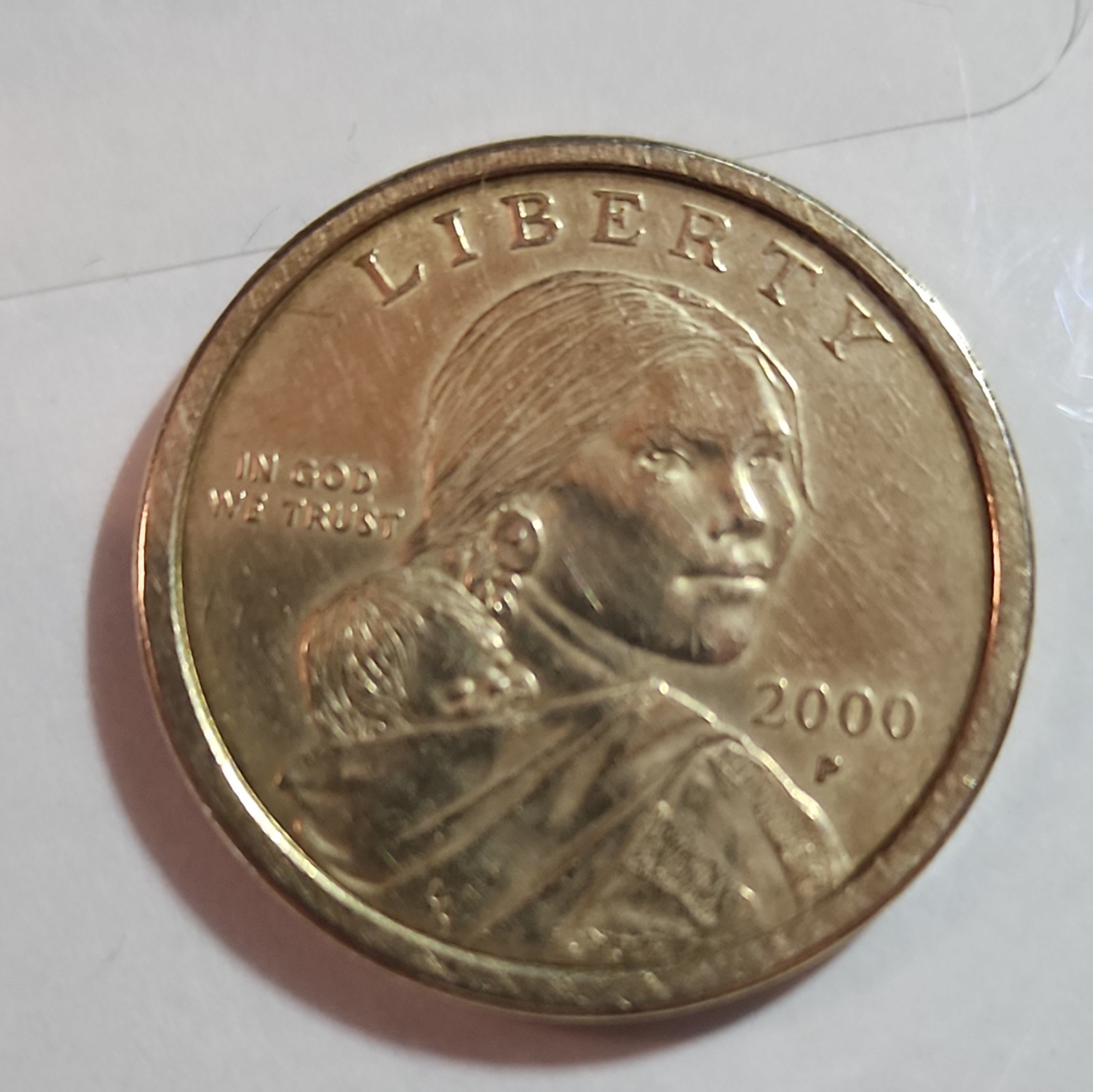 2000 P Sacagawea US $1 Dollar Gold Coin in Mint Condition