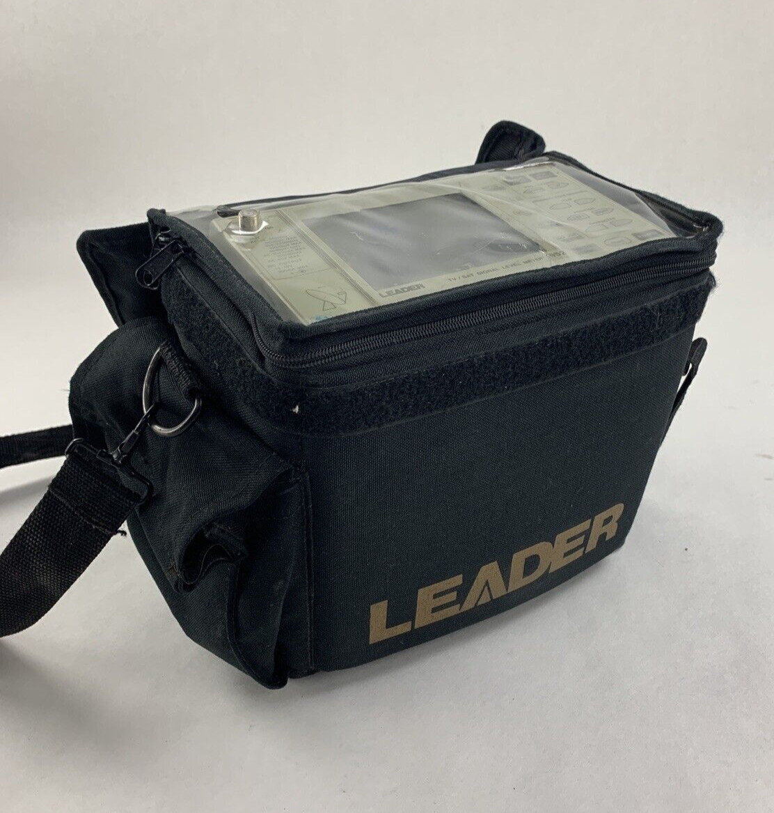 Leader 952 TV Satellite Signal Level Meter Powers On Screen Bleeding W/ Case