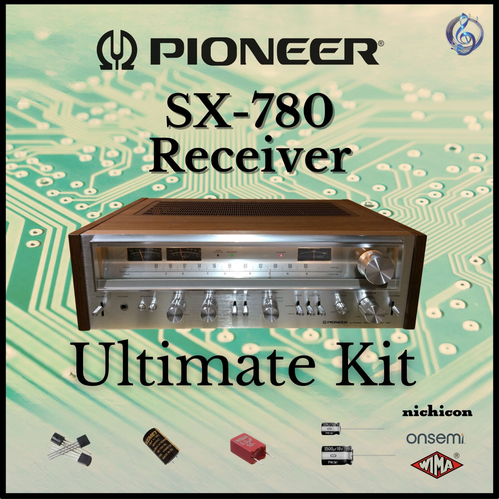 Pioneer SX-780 Receiver Ultimate Upgrade Kit Genuine Parts Restoration
