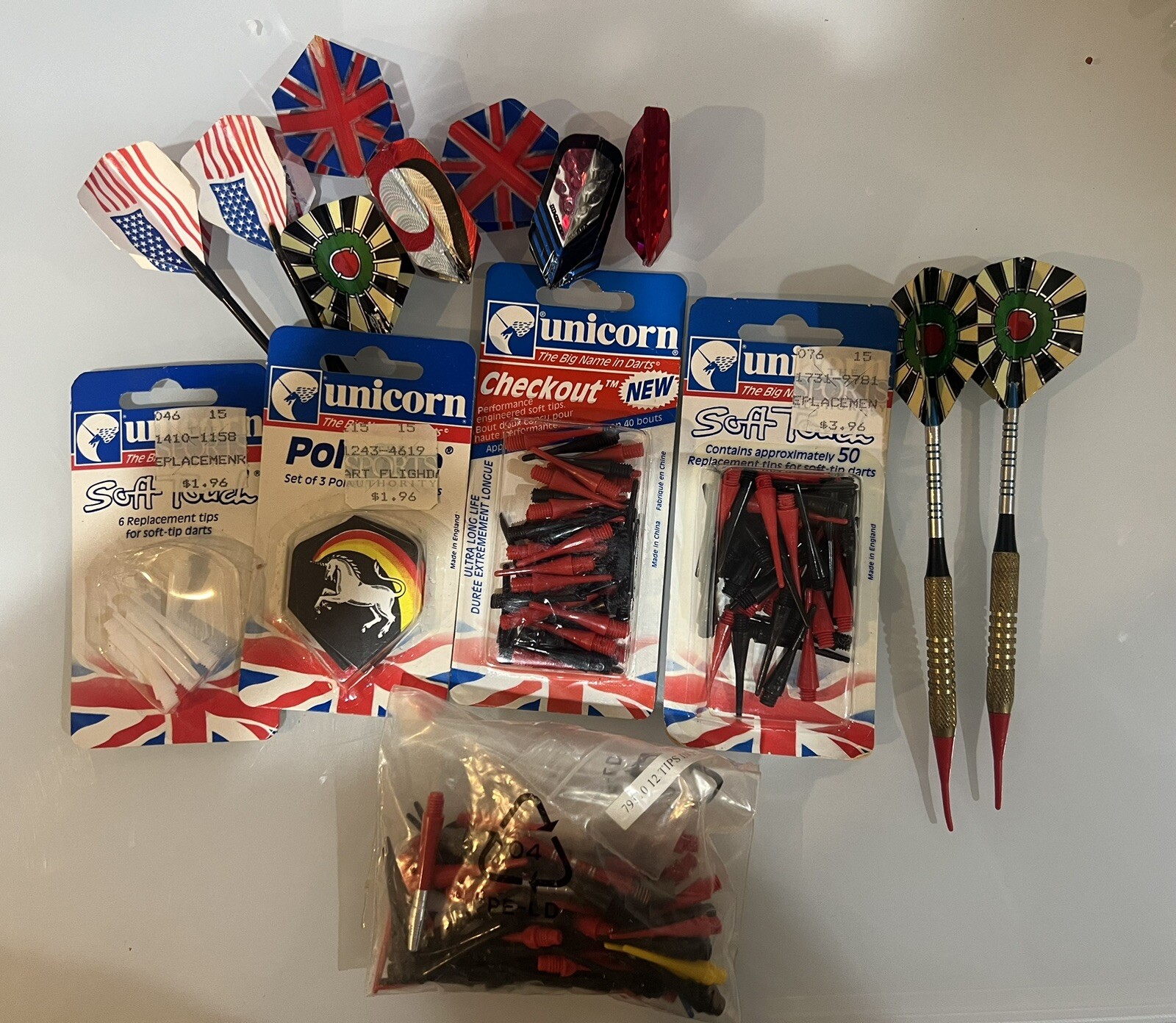 Vintage Lot Of Soft Tips Flights And Accessories For Darts