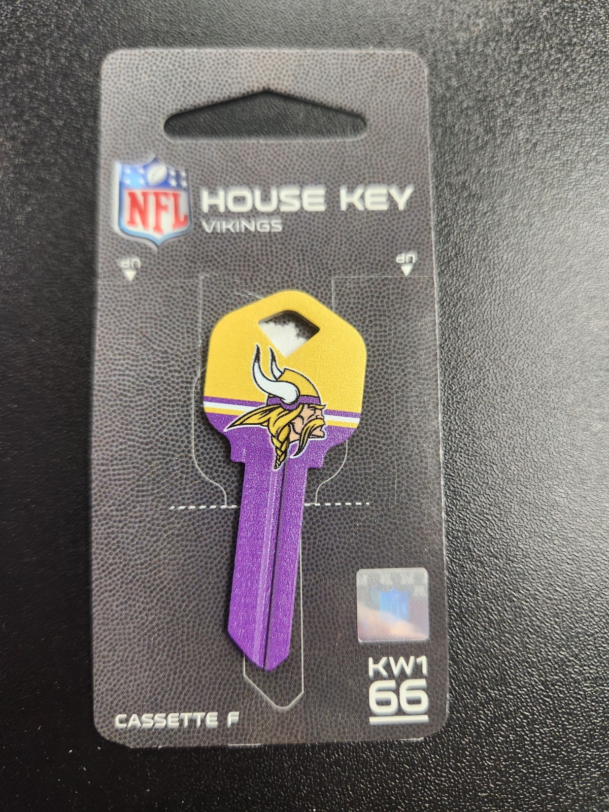 NFL MINNESOTA VIKINGS KWIKSET KW1/KW10 KEYBLANK - READ DETAILS BELOW