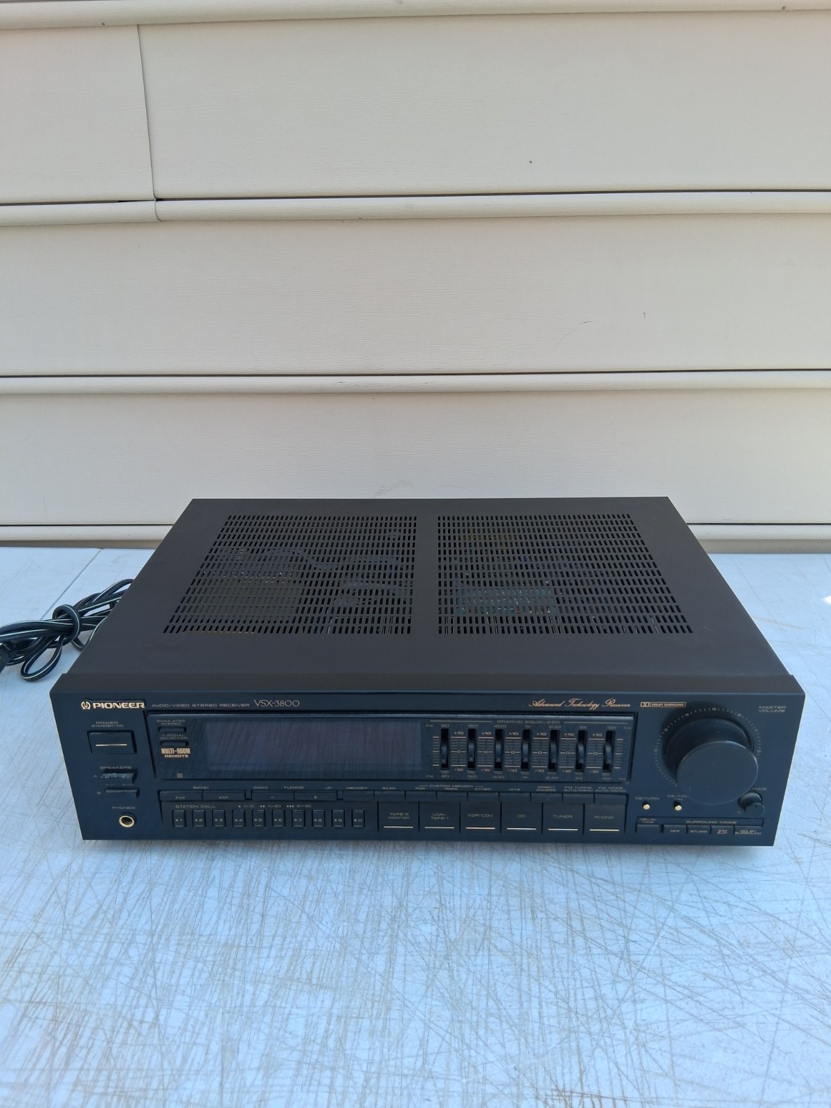 Pioneer VSX-3800 Audio Video Receiver w/ Graphic Equalizer & Phono Input Tested