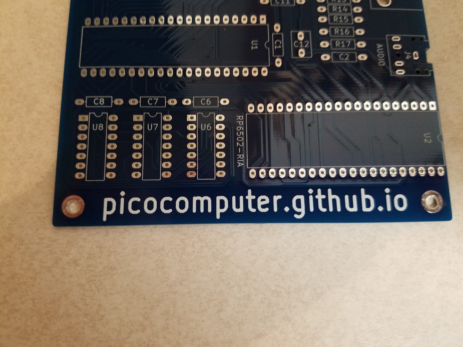 Picocomputer 6502 Computer, DIY Project, PCB Only, US Seller