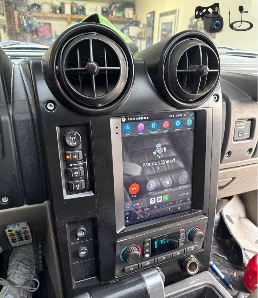 9.7" Apple Carplay Android 15 For 2002-2007 Hummer H2 Car Stereo Radio GPS 2+64G