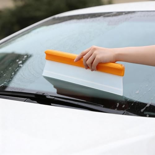 Car Squeegee, 6 Pack 12 inch Flexible Car Water Scraper Tool Silicone Window