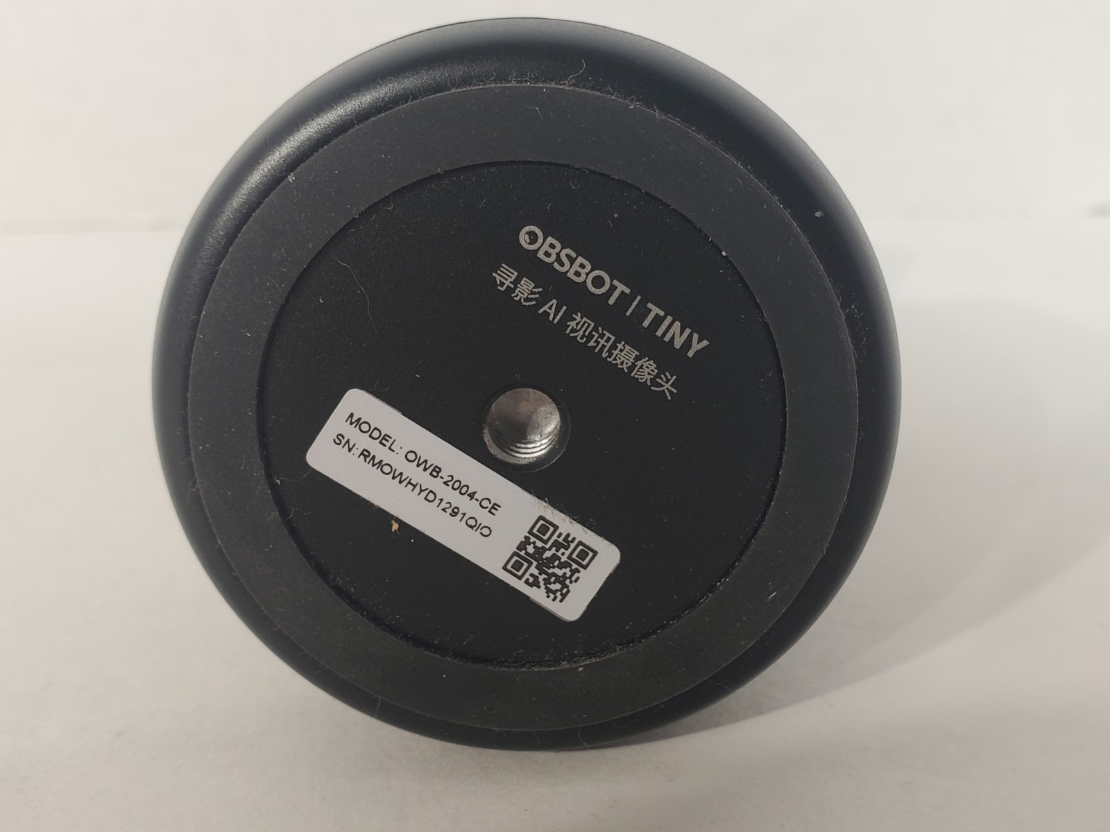 OBSBOT OWB-2004-CE Tiny AI-Powered PTZ Webcam Black