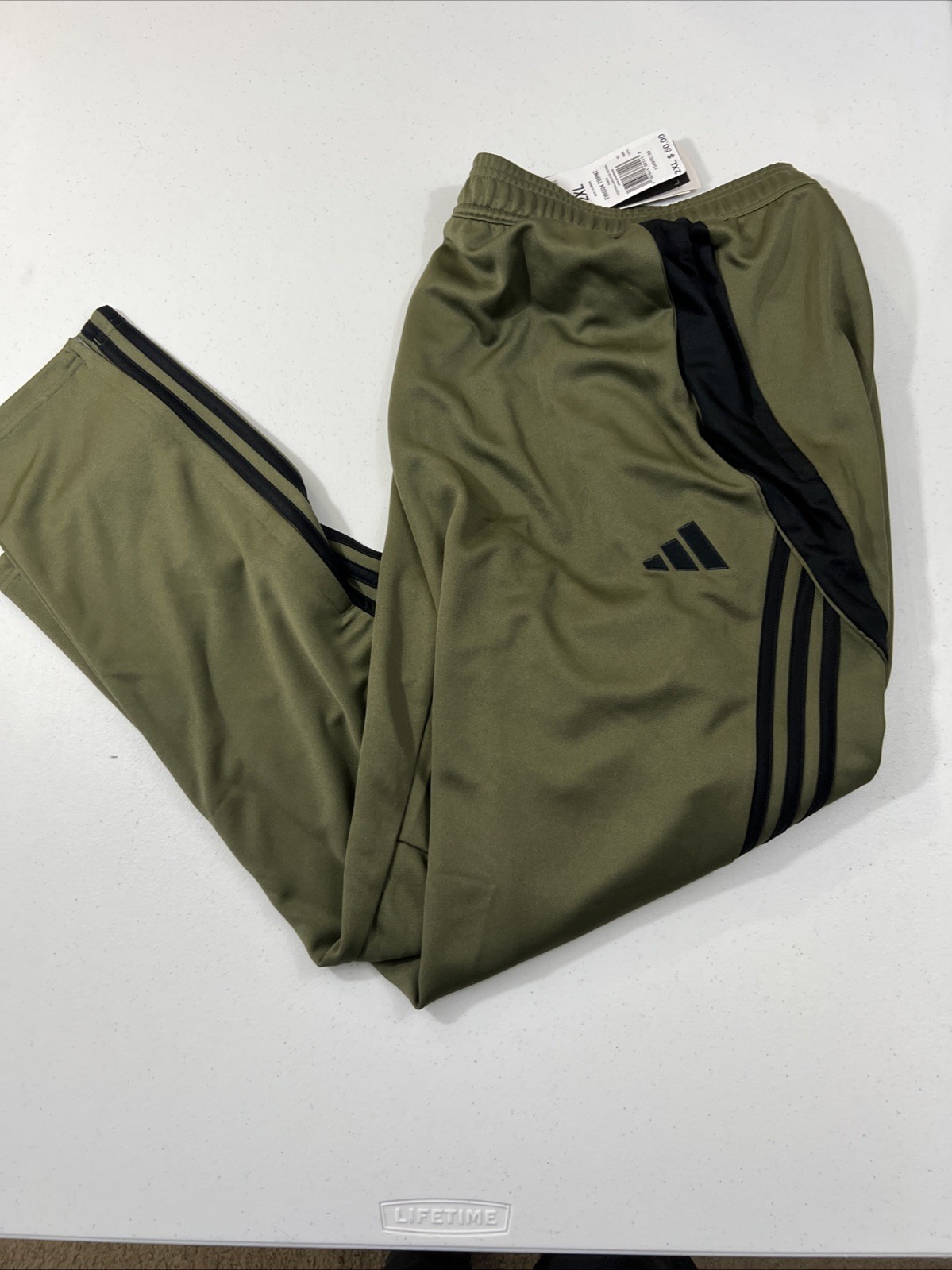 Adidas Tiro 24 Men’s Soccer Athletic Bottoms Jogger Track Pant Olive #958 2XL
