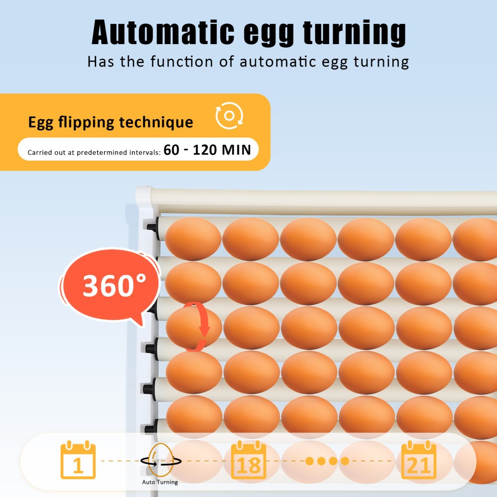 400 Egg Incubator Automatic Egg Turning & Temperature Control Digital Incubators