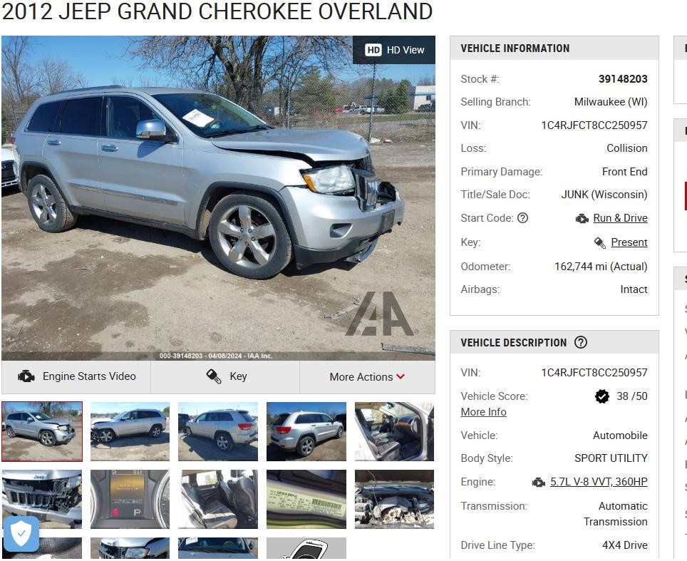 Used Blind Spot Detection System Warning Control Module fits: 2012 Jeep Grand ch