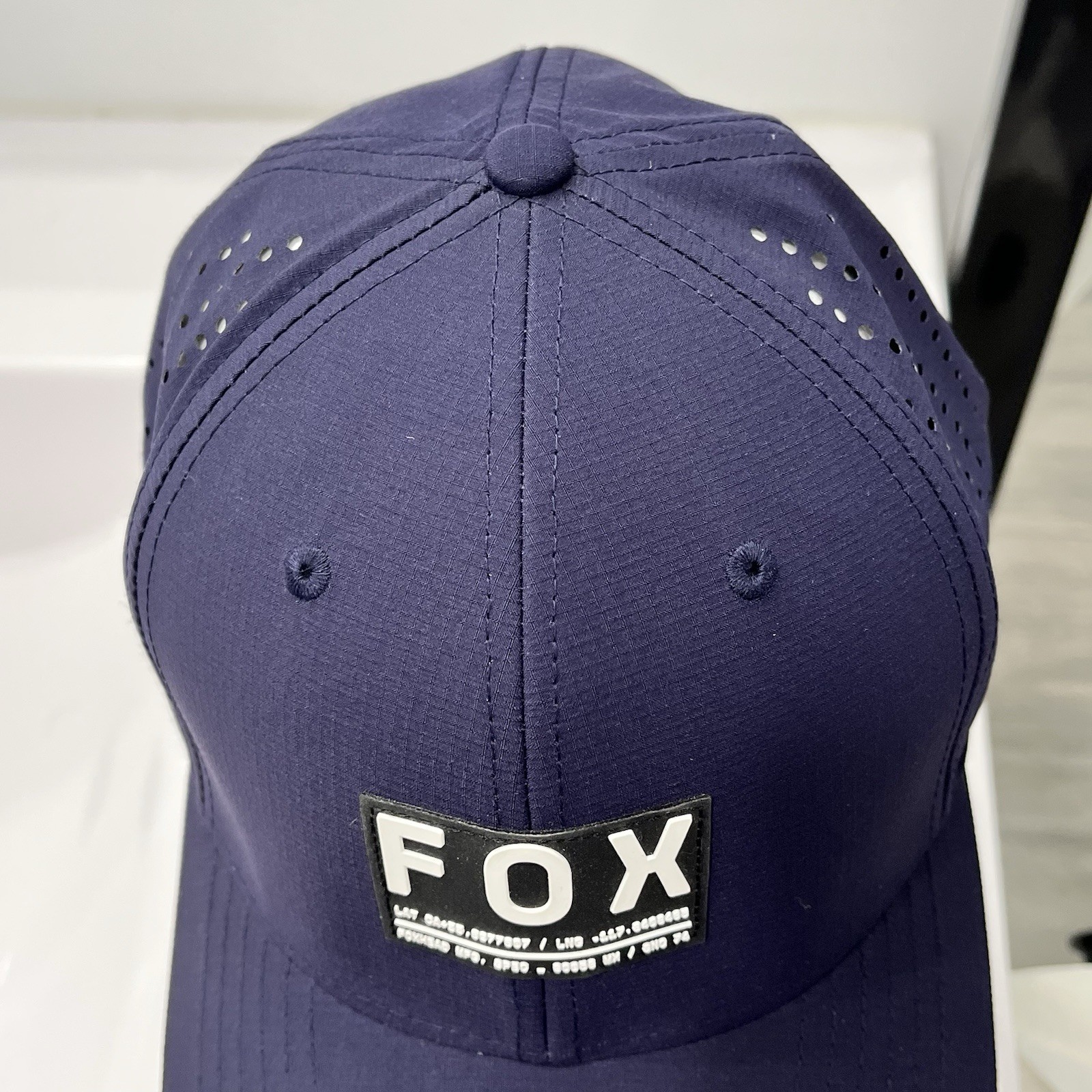 NWT Fox Racing Non Stop Tech Flexfit Hat Mens Size L/XL Navy Blue