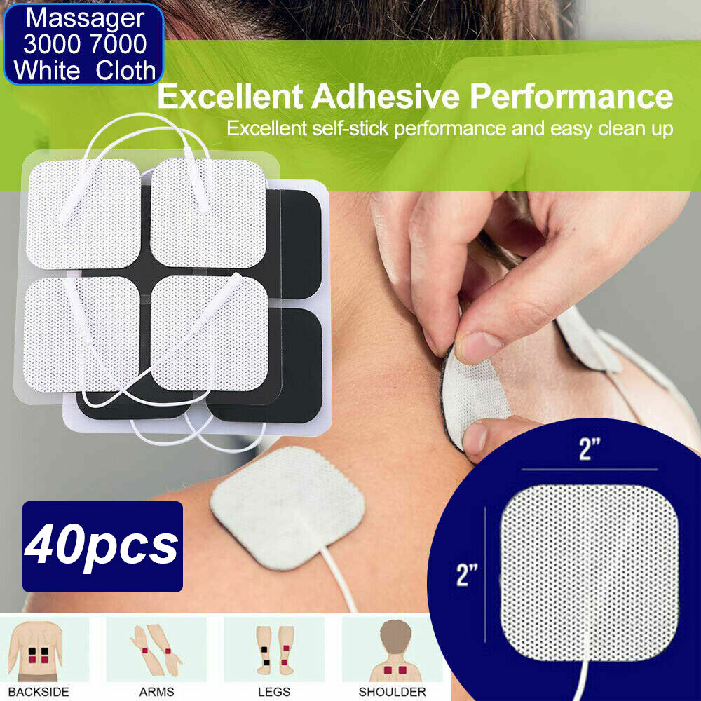 40PCS Replacement Te*s Electrode Pads E.MS For Intensity Twin Stim III Unit BULK