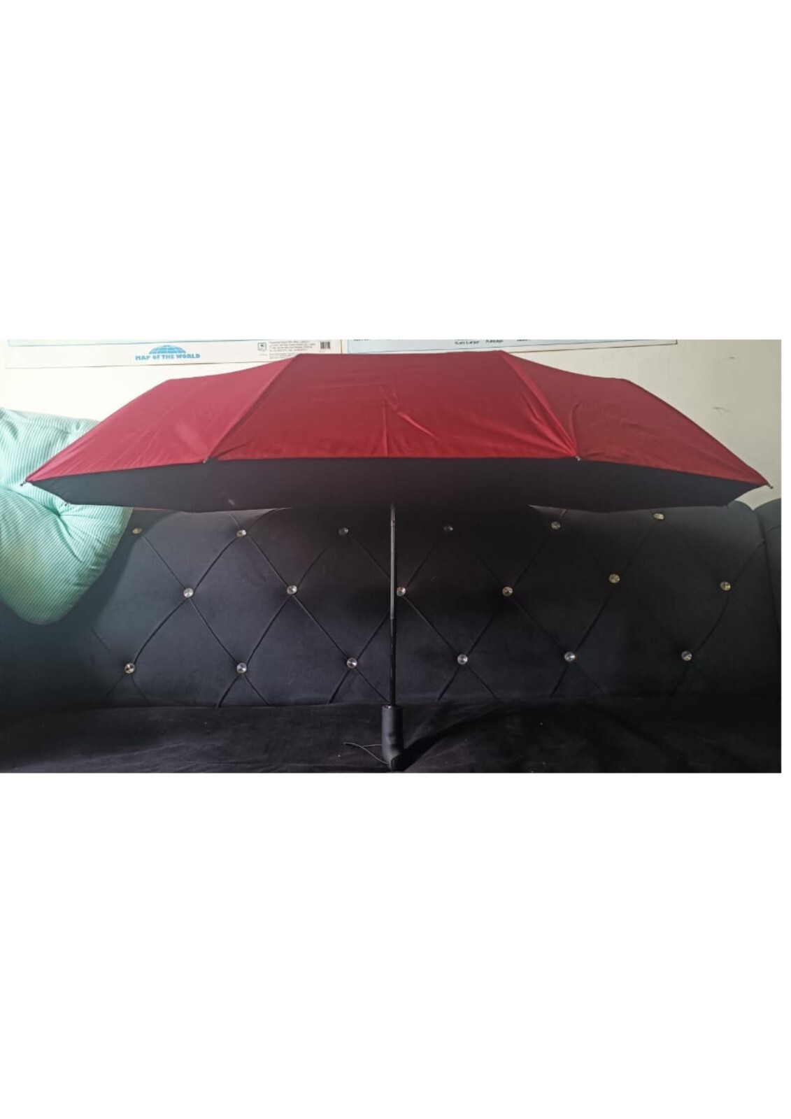 Umbrella with Button Folding Compact 3ft diameter Outdoor Automatic Open & Close