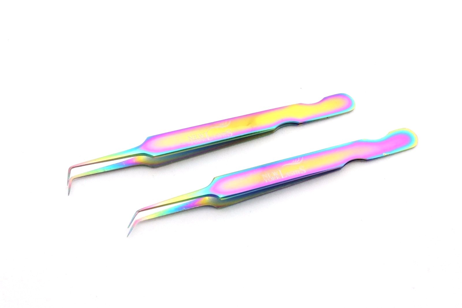 Eyelash Extensions Rainbow Multi-Color Tweezers