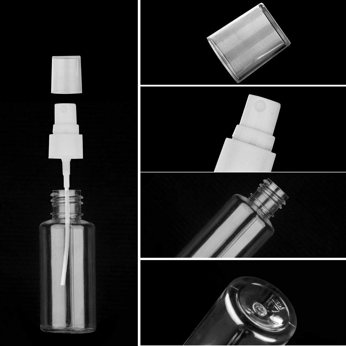 Exptolii Spray Bottle, 1oz/30ml Small Plastic Fine Mist Spray Bottles, Mini E...