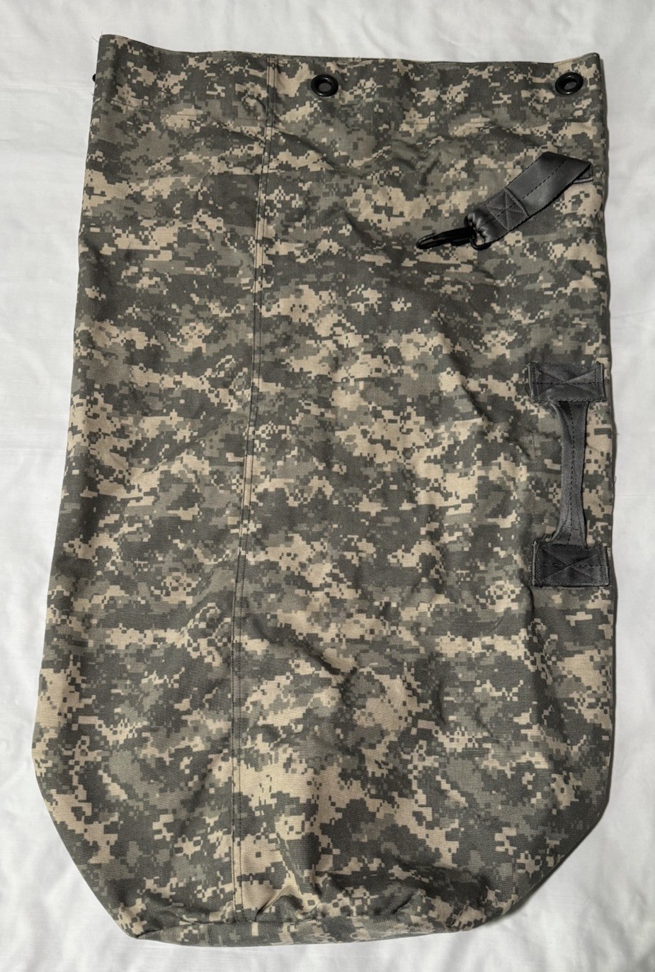 US Army Military Surplus Pure Cotton Sea bag ACU Digital Camouflage 36" X 22”