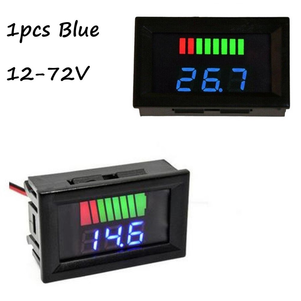 Compact LED Digital Voltmeter Battery Fuel Gauge Suitable for Vehicles