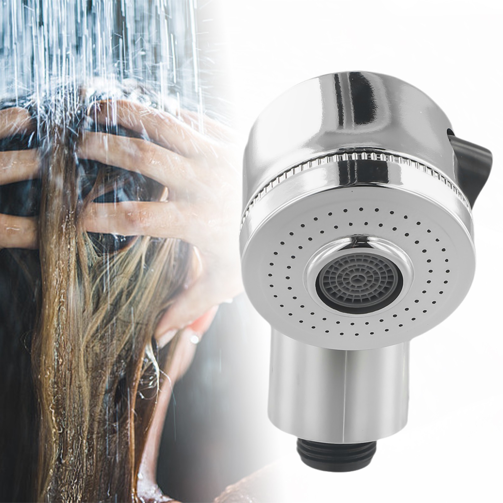Shower Head Adapter Washbasin Water Saving Adjustable Bath Bathing