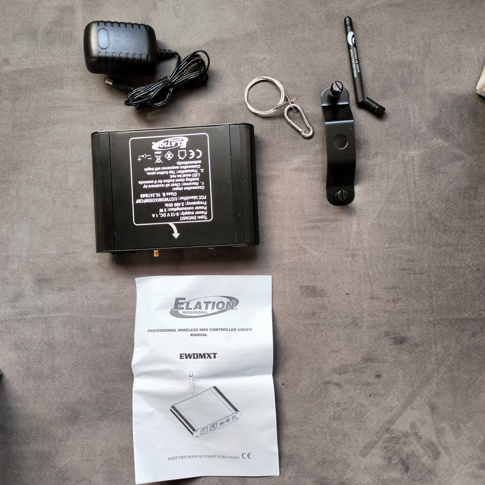 New open box Elation Professional EWDMXT 2.45 GHz DMX Receiver *Rare