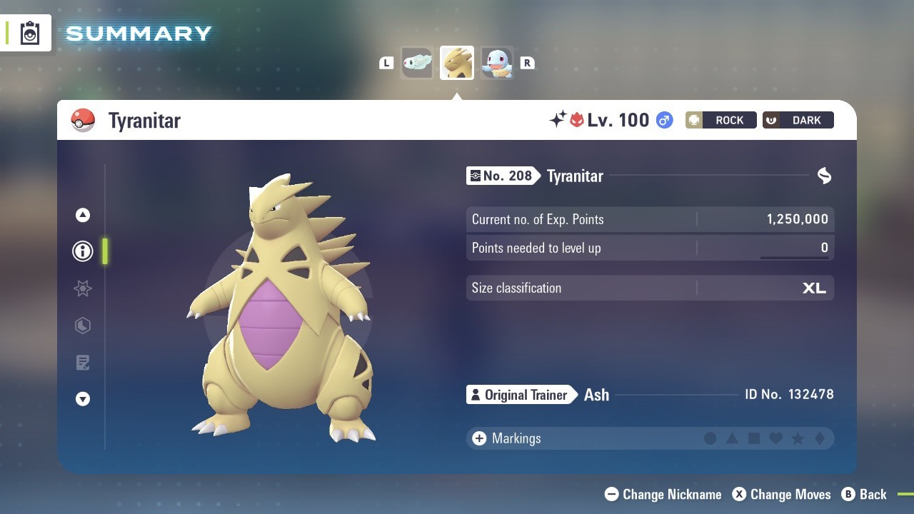 Pokemon Legends ZA ✨ 6IV Shiny Alpha Tyranitar✨Fast 🚀Masterball Held