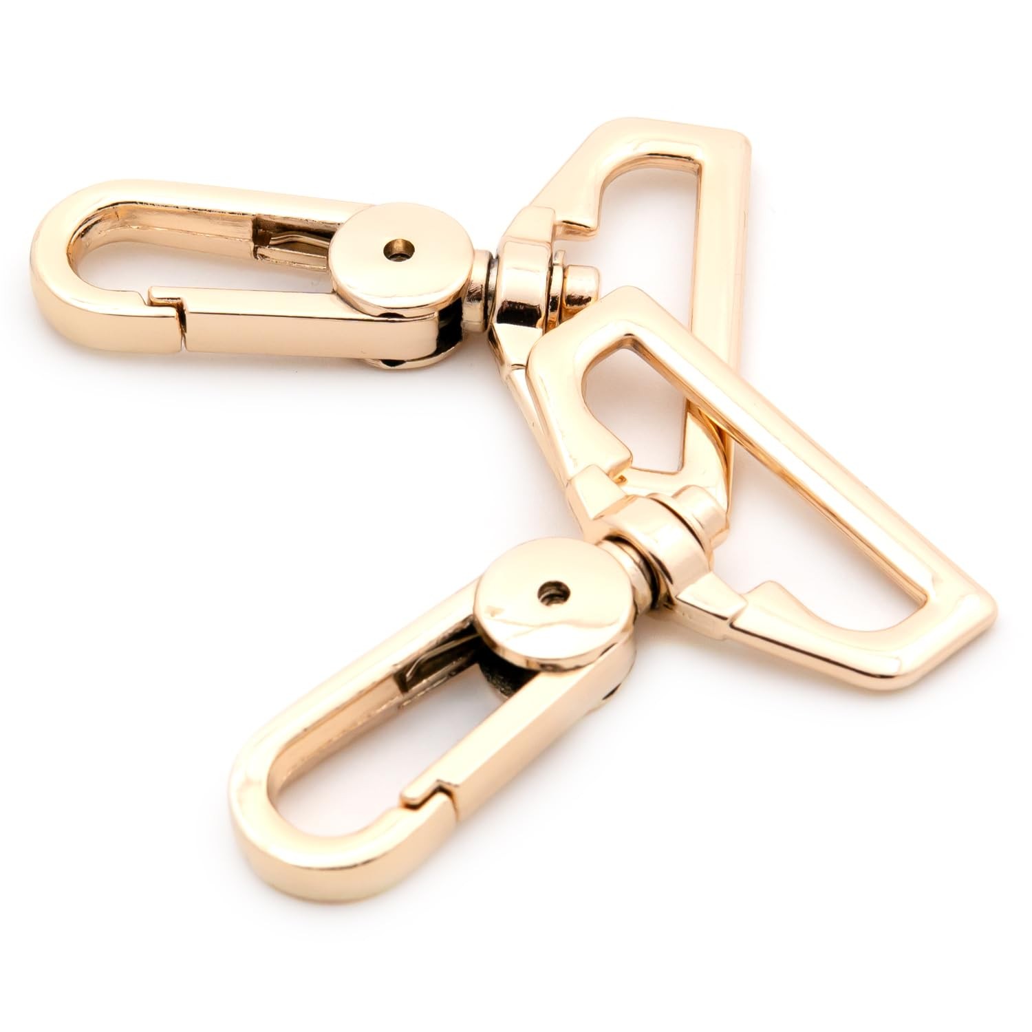 10 PCS 11/4" Gold Metal Snap Hooks Purse Hardware Push Gate Lobster Clasp