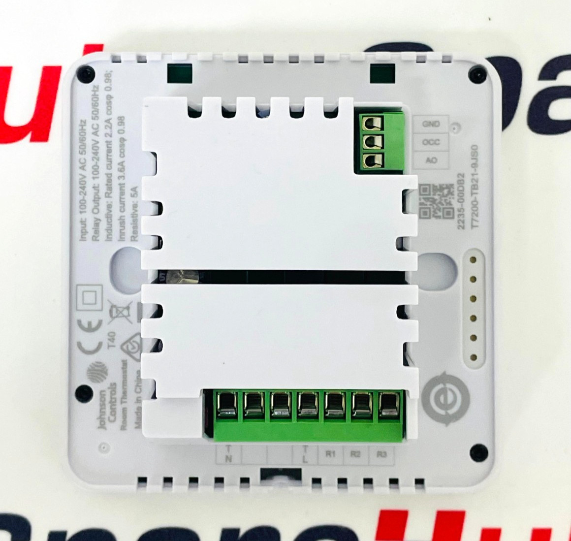 JOHNSON CONTROLS T7200-TB21-9JS0 LCD Digital Thermostat