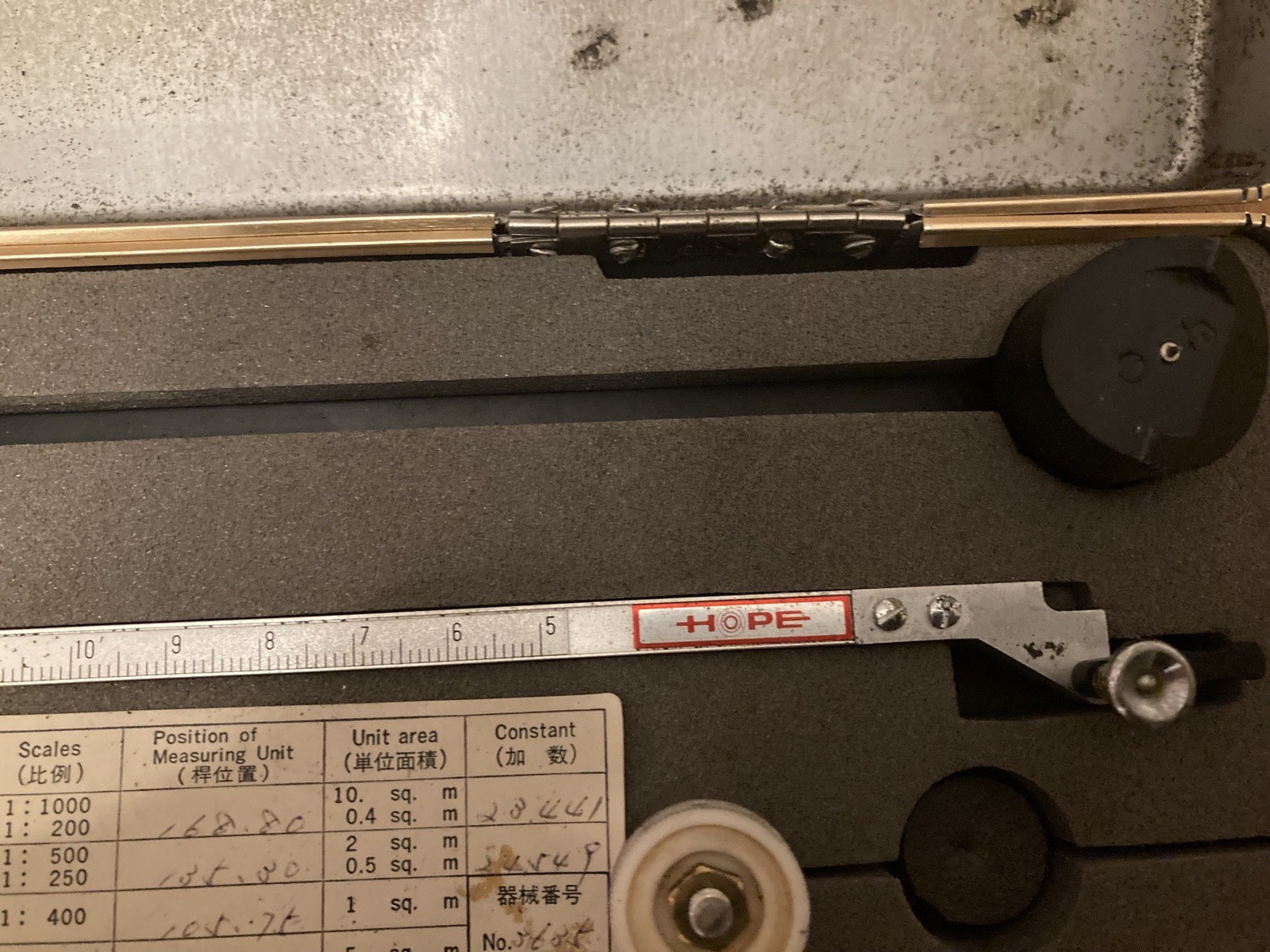 Planimeter Hope Graph Co Japan vintage in box