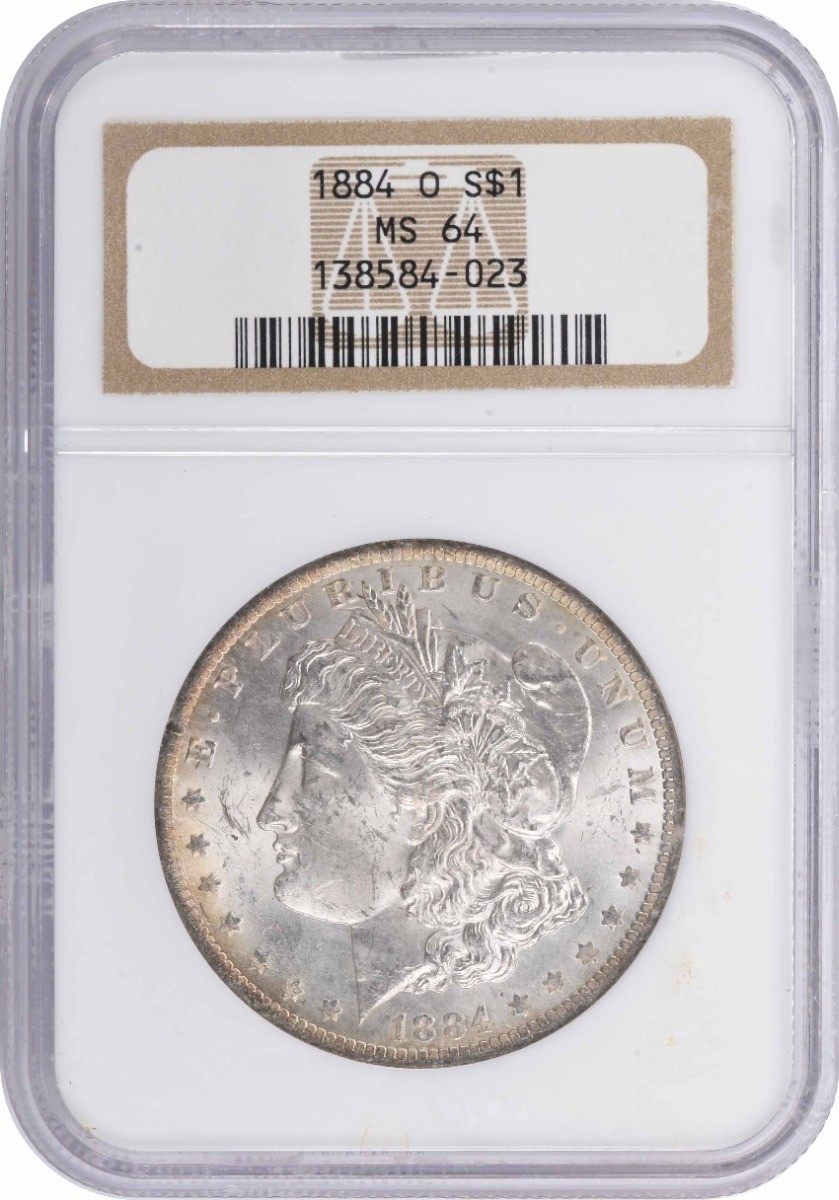 1884-O Morgan Silver Dollar MS64 NGC