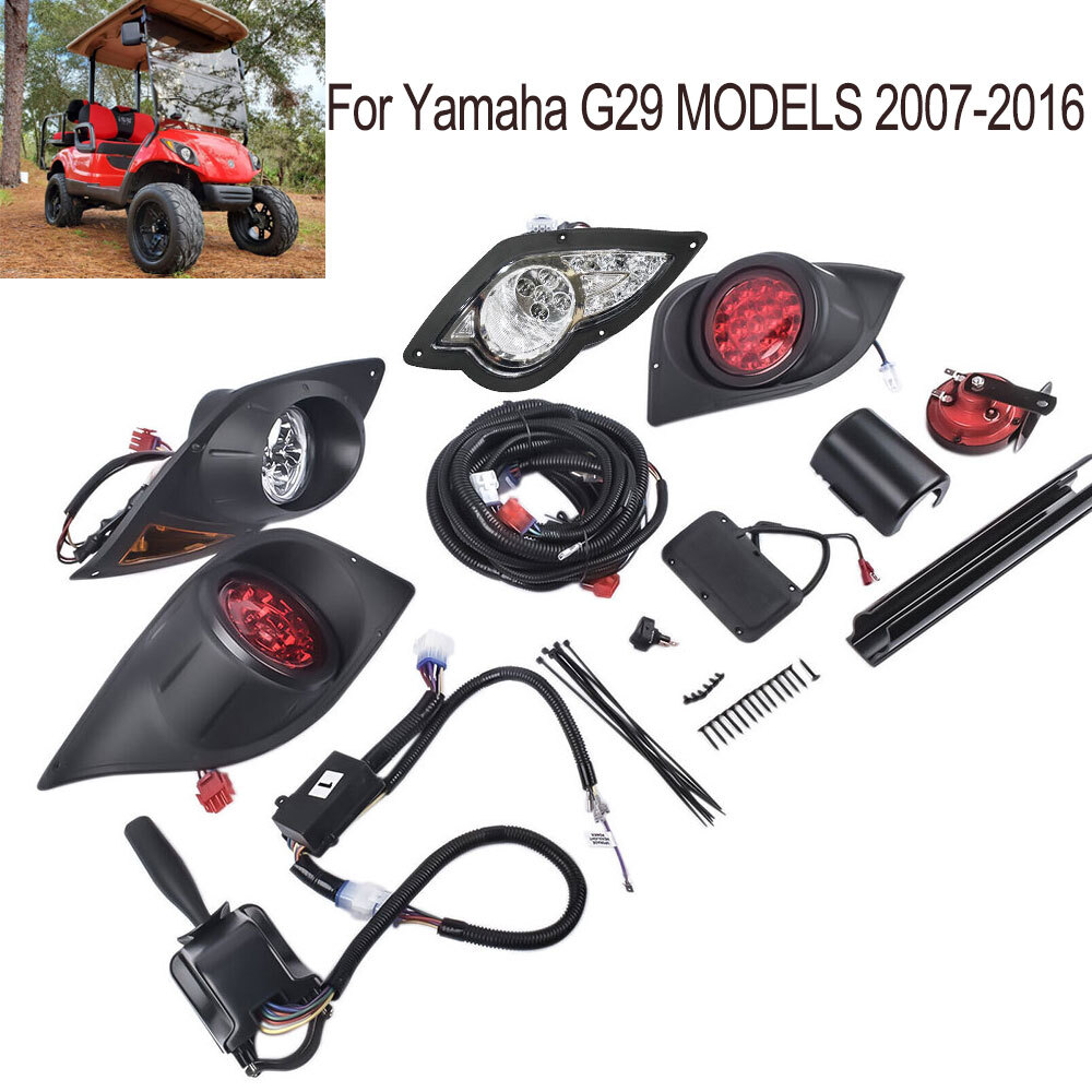 Deluxe Golf Cart LED Light Kit - for Yamaha G29 2007-2016 Gas or Electric Models