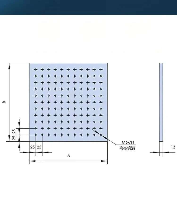 150x150x8MM Stainless Steel Optical Experiment Plate Workbench Breadboard