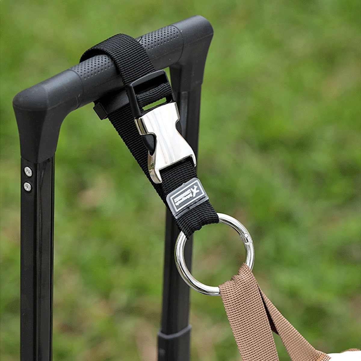2x Luggage Connector Strap Add-A-Bag Metal Buckle Suitcase Belt Adjustable Black