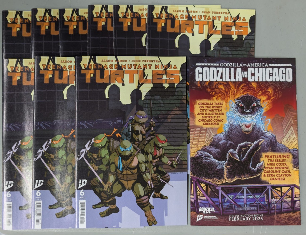 LOT OF 10  TMNT #6 CVR RI CARSON THORN BRAND NEW IDW #V