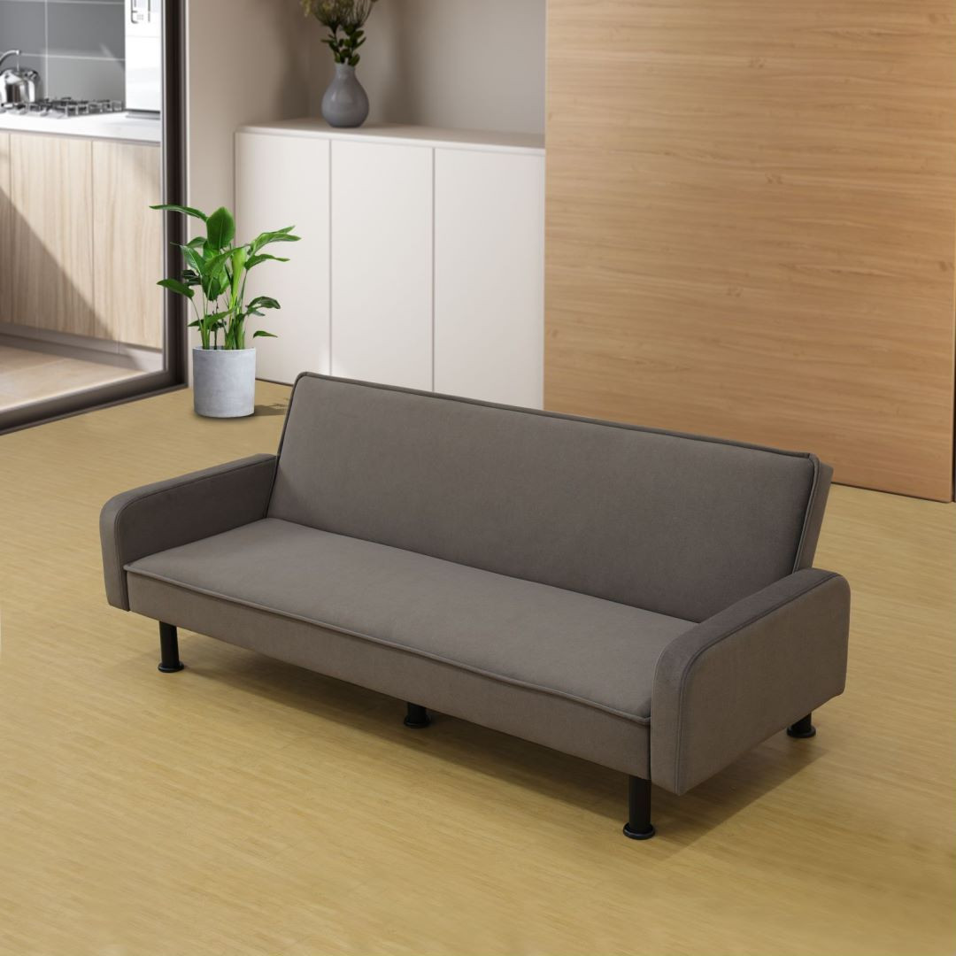 Flannel Living Room Sofabed Brown