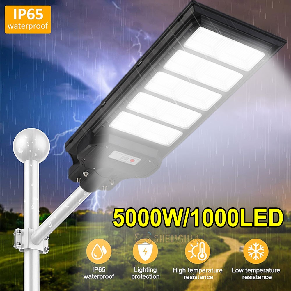 5000W Commercial Solar Street Lights LED Outdoor Parking Lot Solar Super Bright