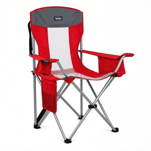 Oversized Camping Chairs Portable Outdoor 330LBS Capacity Folding Lawn Chairs