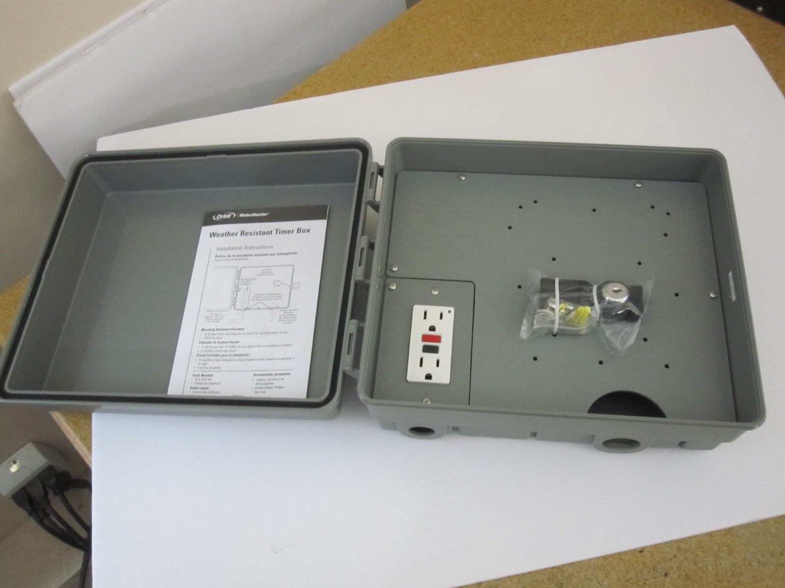 ORBIT WATERMASTER SPRINKLER TIMER CABINET 57095-21 NEW