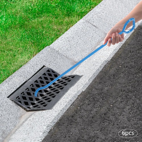 6x 30Inch Manhole Hook Tool - Versatile Lifter and Puller for Manhole Covers