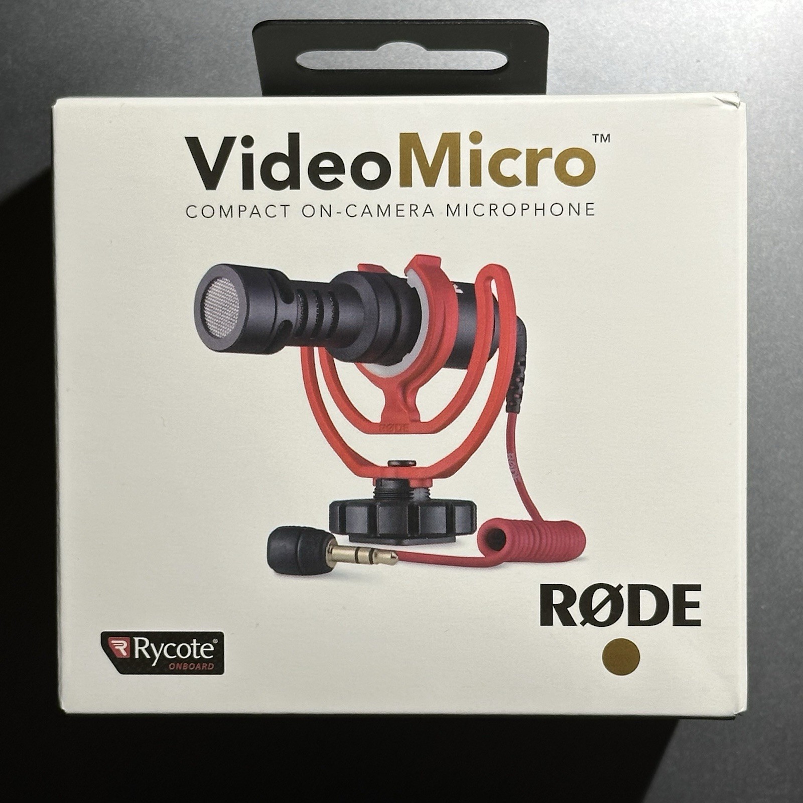 Rode VideoMicro Compact On-Camera Microphone Rycote Lyre Shock Mount NEW SEALED