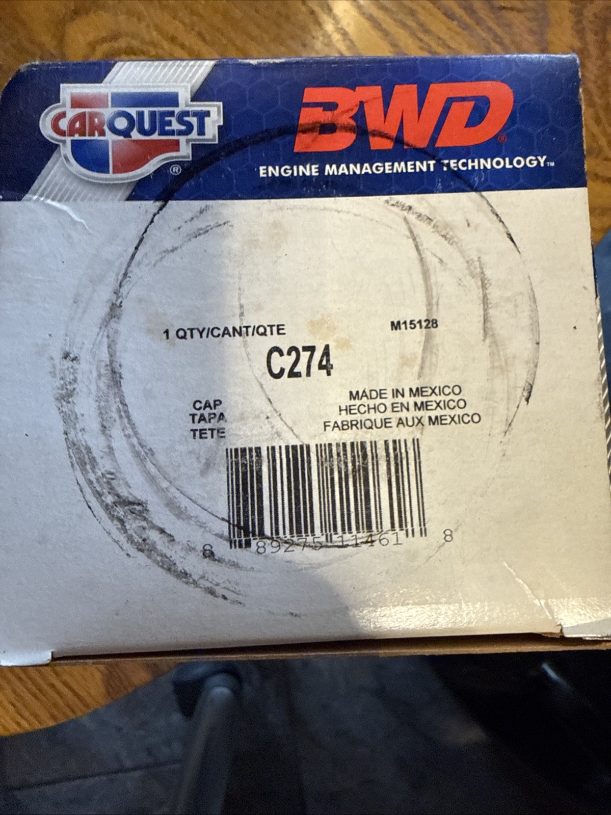 Car Quest distributor cap P/N: C274