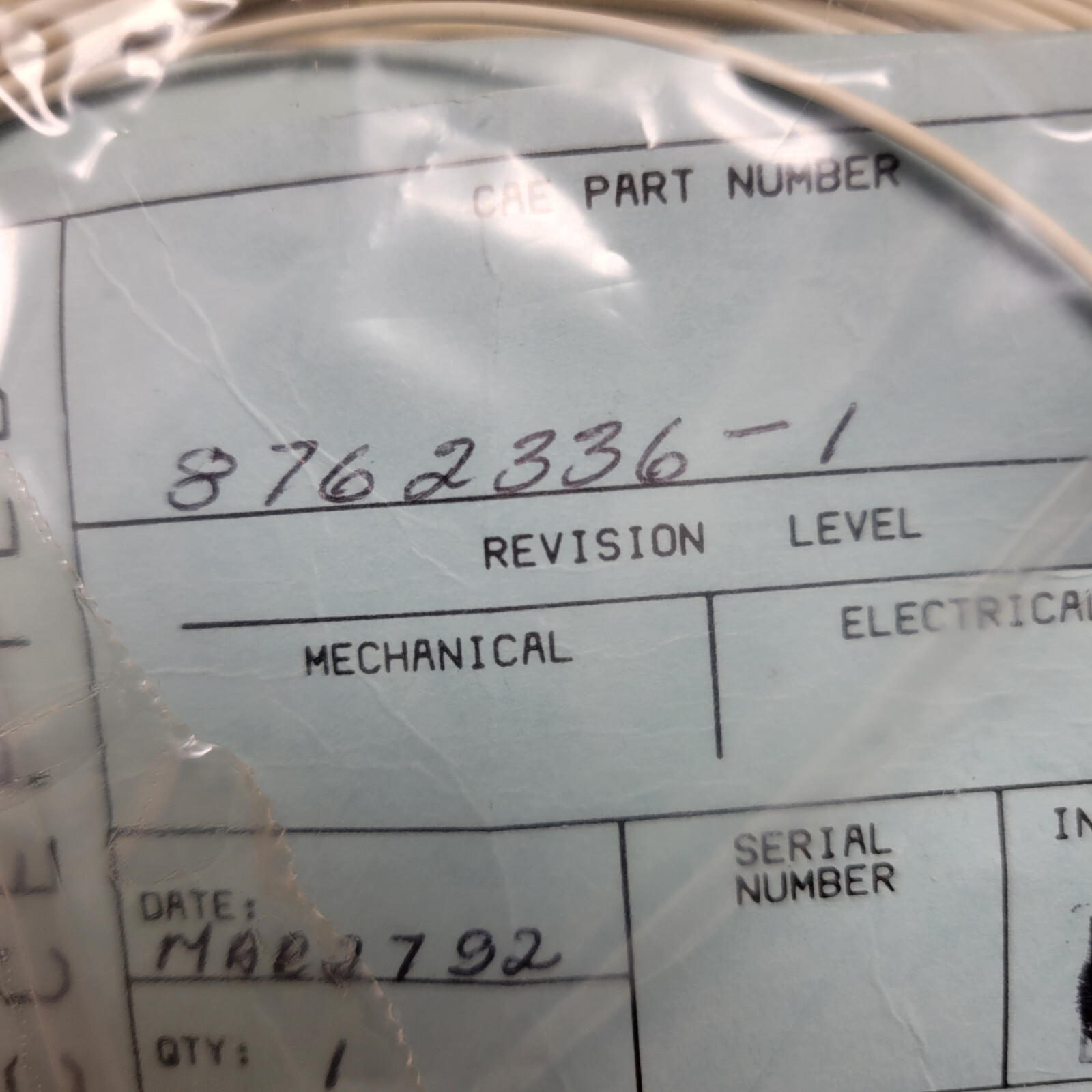 8762336-1 CAE BKT, AUX BELL Wire Harness Assembly