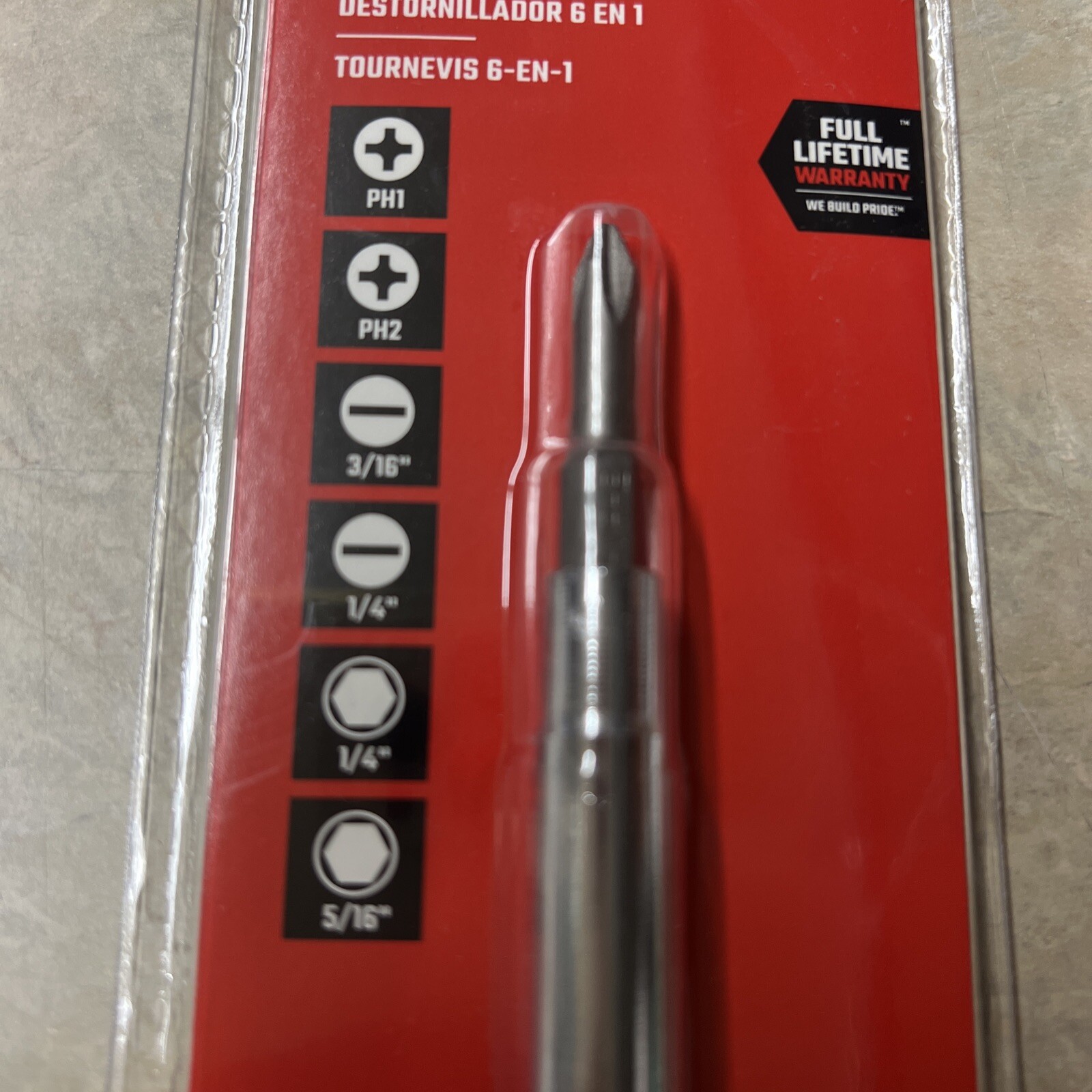 Craftsman CMHT68000 6-in-1 Phillips/SlottedScrewdriver