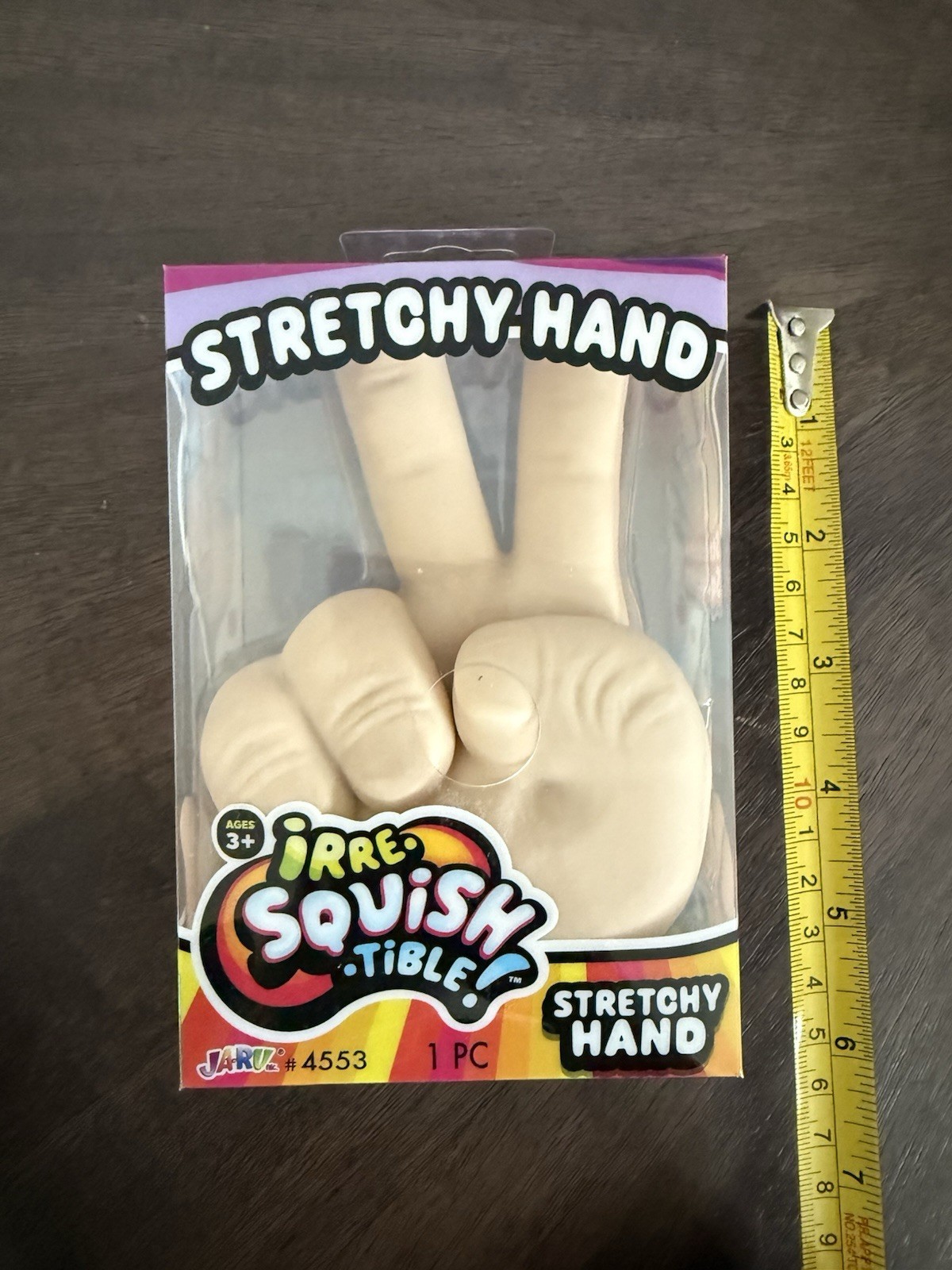 JARU Stretchy Squishy Beige Hand Stress Reliever Toy 4553
