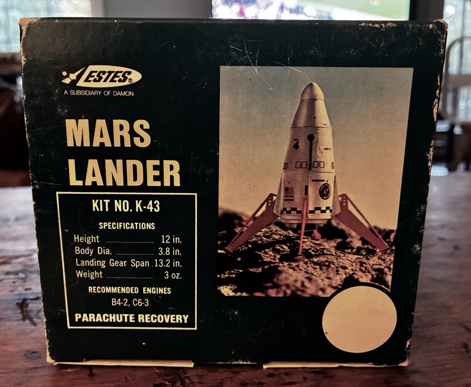 Estes Mars Lander K-43, Boxed, Damon Era