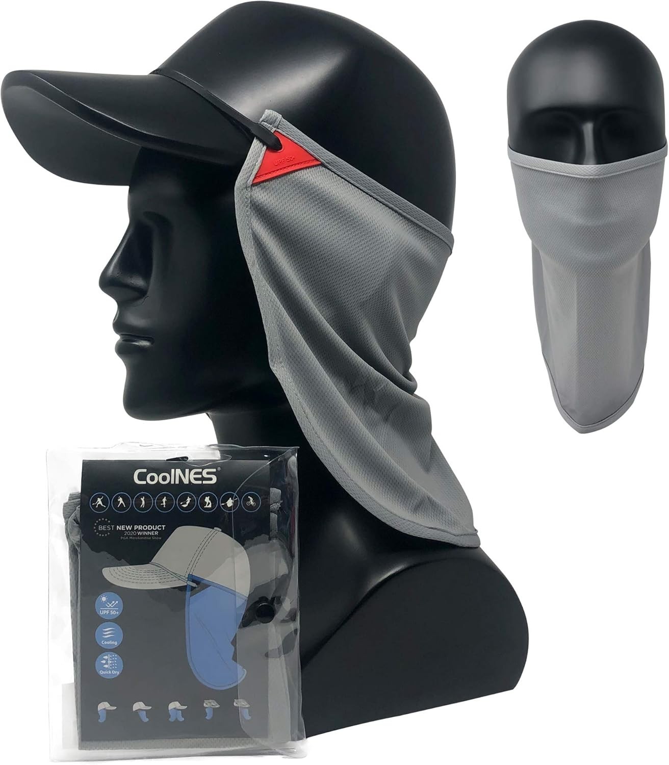 UV Sun Protection Neck Drape Face Covering Unisex Outdoor Sports Cooling