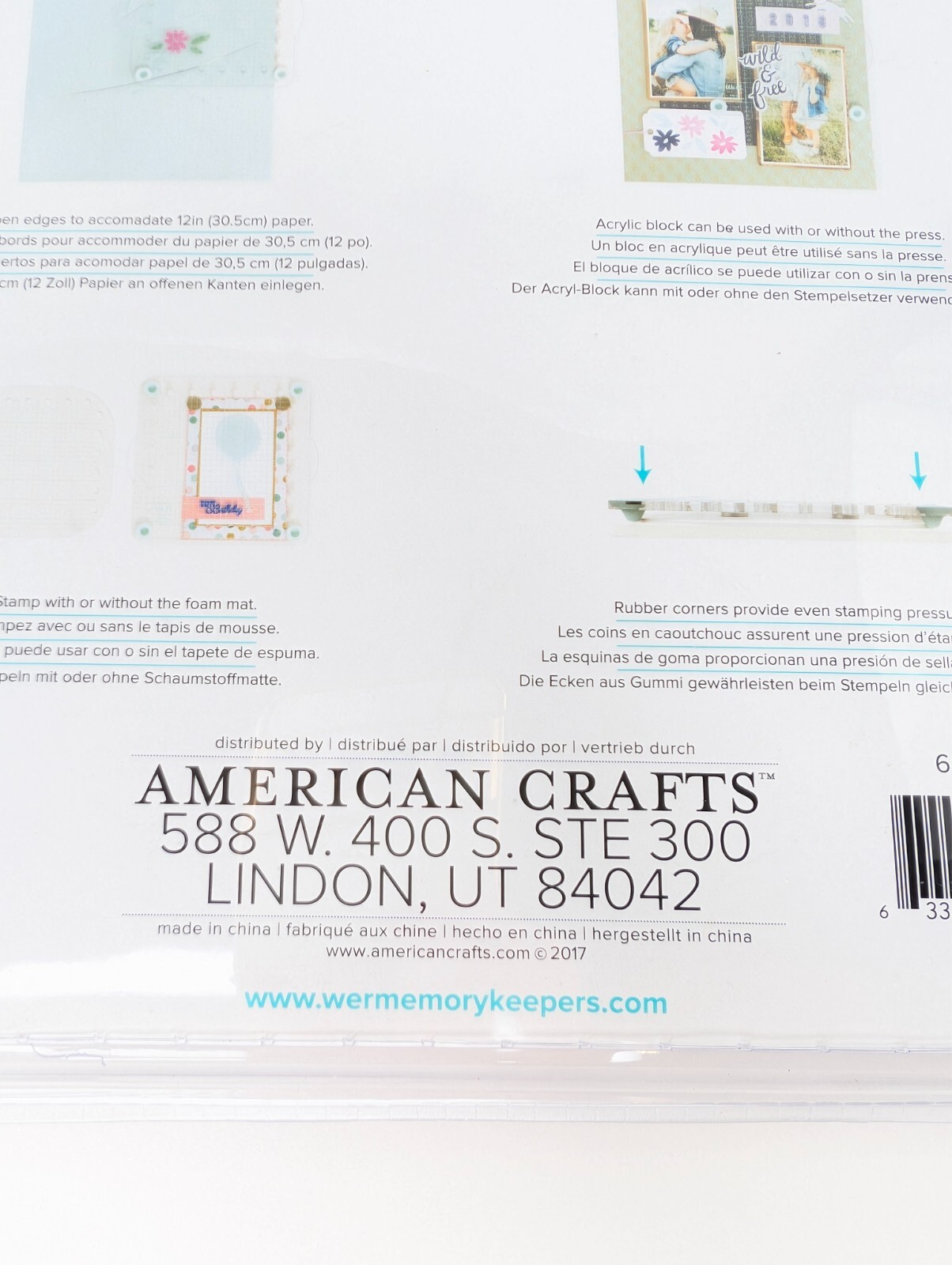 NEW We R Memory Keepers Precision Press Advanced Crafter's Essentials Stamping